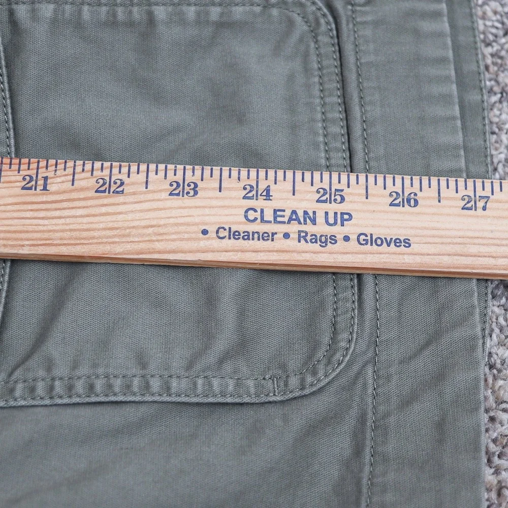 L.L.Bean Utility Chore Jacket Dusty Olive XL Petite Zip Front Pockets‎ Casual - Picture 8 of 11